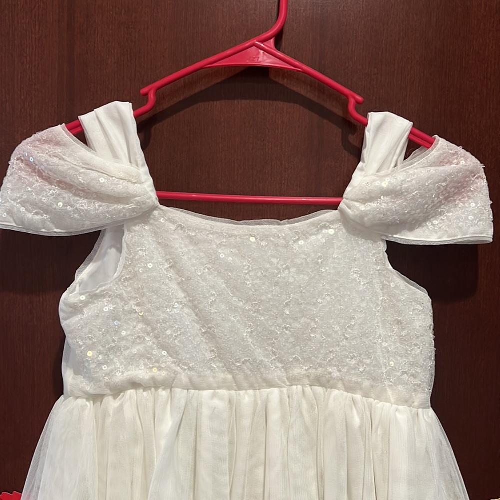 NWT Off-white special occasion dress for girl.